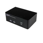 StarTech.com 2 Port Dual DisplayPort USB KVM Switch with Audio &amp; USB 2.0 Hub image