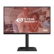 AOC 24E4U computer monitor 60.5 cm (23.8") 1920 x 1080 pixels Full HD LED Black image