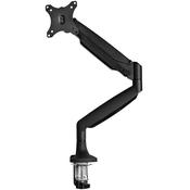 StarTech.com Desk Mount Monitor Arm - Heavy Duty Ergonomic VESA Monitor Arm - Single 9kg Display - Full Motion, Height Adjustable, Articulating - Aluminum - C-Clamp/Grommet- Black image