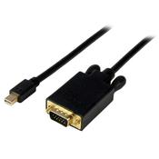 StarTech.com 6ft (2m) Mini DisplayPort to VGA Cable - Active Mini DP to VGA Adapter Cable - 1080p Video - mDP 1.2 or Thunderbolt 1/2 Mac/PC to VGA Monitor/Display - Converter Cord image