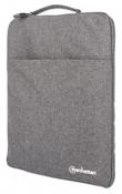 Manhattan Seattle Laptop Sleeve 15.6", Grey, Padded, Extra Soft Internal Cushioning, Main Compartment with double zips, Zippered Front Pocket, Carry Loop, Water Resistant and Durable, Notebook Slipcase, Three Year Warranty image