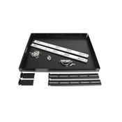 StarTech.com 1U Sliding Server Rack Mount Keyboard Shelf Tray, 55lbs (25Kg), 22in (55cm) Deep Steel Pull Out Drawer for 19" AV, Network Equipment Rack image