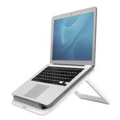 Fellowes Laptop Stand for Desk - I-Spire Quick Lift Adjustable Laptop Stand for the Home and Office - Portable Laptop Stand with 7 Height Adjustments - Max Monitor Size 17", Max Weight 4KG - White image