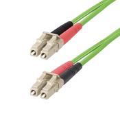StarTech.com 2m (6.6ft) LC to LC (UPC) OM5 Multimode Fiber Optic Cable, 50/125µm Duplex LOMMF Zipcord, VCSEL, 40G/100G, LSZH Fiber Jumper Cord image
