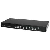 StarTech.com 8 Port 1U Rackmount USB KVM Switch Kit with OSD and Cables image