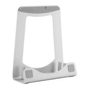 StarTech.com Laptop Stand - 2-in-1 Laptop Riser Stand or Vertical Stand - Ideal for Ultrabooks &amp; MacBook Pro/Air - Ergonomic Angled Notebook Holder for Office Desk - Silver, Aluminum image
