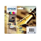 Epson C13T16364012/16XL Ink cartridge multi pack Bk,C,M,Y high-capacity XL 12,9ml + 3x 6,5ml  Pack=4 for Epson WF 2010/2660/2750 image