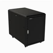 StarTech.com 4-Post 15U Server Rack Cabinet, Lockable 19" Data Rack Cabinet for Computer / AV / IT Equipment, Office / Home Network Rack with Casters &amp; Adjustable Mounting Rails image