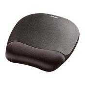 Fellowes Mouse Mat Wrist Support Memory Foam Mouse Pad Ergonomic Mouse Mat Black image