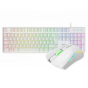 VIDA REBEL 2IN1 WHITE USB DESK KIT keyboard Mouse included Gaming QWERTY UK English image