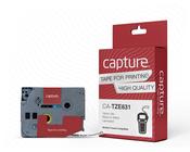 Capture CA-TZE631 label-making tape Black on yellow image