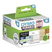 DYMO Authentic LabelWriter Durable Labels | 25mm x 25mm | White Poly | 2 Rolls of 850 (1,700 Self-Adhesive Labels) | High-Performance | For LabelWriter Label Makers image