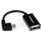 StarTech.com 5in Right Angle Micro USB to USB OTG Host Adapter M/F image
