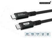 Microconnect USB4CC05-240W USB cable USB4 Gen 3x2 0.5 m USB C Black image