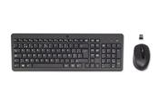 HP 330 Wireless Mouse and Combination keyboard Mouse included Universal RF Wireless AZERTY Belgian Black
