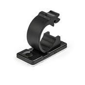 StarTech.com 100 Adhesive Cable Management Clips Black - Network/Ethernet/Office Desk/Computer Cord Organizer - Sticky Cable/Wire Holders - Nylon Self Adhesive Clamp UL/94V-2 Fire Rated image