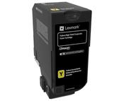 Lexmark 74C2HYE Toner-kit yellow return program corporate, 12K pages ISO/IEC 19798 for Lexmark CS 725 image