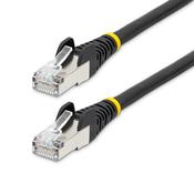 StarTech.com 2m CAT6a Ethernet Cable - Black - Low Smoke Zero Halogen (LSZH) - 10GbE 500MHz 100W PoE++ Snagless RJ-45 w/Strain Reliefs S/FTP Network Patch Cord image