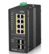 Zyxel RGS200-12P Managed L2 Gigabit Ethernet (10/100/1000) Power over Ethernet (PoE) Black image