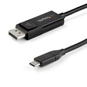 StarTech.com 3.3ft (1m) USB C to DisplayPort 1.4 Cable 8K 60Hz/4K - Bidirectional DP to USB-C or USB-C to DP Reversible Video Adapter Cable -HBR3/HDR/DSC - USB Type-C/Thunderbolt Monitor Cable image