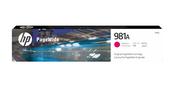 HP J3M69A/981A Ink cartridge magenta, 6K pages ISO/IEC 19798 69ml for HP PageWide E 58650/556 image