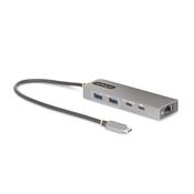 StarTech.com 3-Port USB-C Hub with 2.5 Gbps Ethernet and 100W Power Delivery Pass-Through Port, USB 3.2 10Gbps, 2x USB-A/1x USB-C, Portable USB Type-C Adapter Hub image