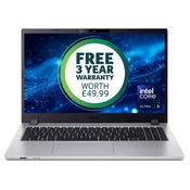 Acer TravelMate P2 TMP215-75 U5-125H 16GB 512GB W11P Intel Core Ultra 5 Laptop 39.6 cm (15.6") Full HD DDR5-SDRAM SSD Wi-Fi 6E (802.11ax) Windows 11 Pro Silver image