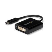 StarTech.com USB C to DVI Adapter - Black - 1920x1200 - USB Type C Video Converter for Your DVI D Display/Monitor/Projector - Upgraded Version is CDP2DVIEC image