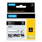 Dymo 1805437 Ribbon Vinyl white on black 9mmx5,5m for Dymo Rhino 6-12mm/19mm/24mm image