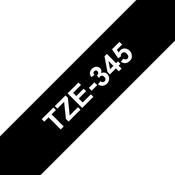 Brother TZE-345 DirectLabel white on black Laminat 18mm x 8m for Brother P-Touch TZ 3.5-18mm/36mm/6-18mm/6-24mm/6-36mm image