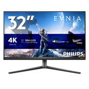 Philips Evnia 32M2N6800M/00 computer monitor 80 cm (31.5") 3840 x 2160 pixels 4K Ultra HD LCD Grey image