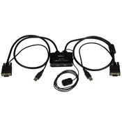 StarTech.com 2 Port USB VGA Cable KVM Switch - USB Powered with Remote Switch image