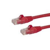 StarTech.com 2m CAT6 Ethernet Cable - Red CAT 6 Gigabit Ethernet Wire -250MHz 100W PoE RJ45 UTP Network/Patch Cord Snagless w/Strain Relief Individually Tested image