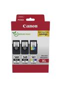 Canon 3712C009/PG-560XL+CL-561XL Printhead cartridge multi pack 2x black +1x color 2x14,3ml + 1x12,2ml Pack=3 for Canon Pixma TS 5350 image