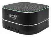 Manhattan Metallic Bluetooth Speaker, Microphone, FM Radio, Decent Sound Output (3W), 6 hour Playback time, Integrated Controls, Range 10m, microSD card reader, Aux 3.5mm, USB-A charging cable incl, Black, Bluetooth 5.0, 3 Years Warranty