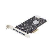 StarTech.com 4-Port USB PCIe Card, USB 3.2 5Gbps, PCI Express Expansion Card with 4x Independent USB Controllers, 4x USB-A Ports, Windows/macOS/Linux image