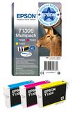 Epson C13T13064012/T1306 Ink cartridge multi pack C,M,Y XL 3x10.1ml Pack=3 for Epson Stylus BX 320/SX 525/WF 3500 image