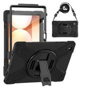 Techair TAXSGA043S Samsung Tab A11 military grade drop protection rugged case with shoulder strap image