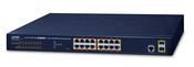 PLANET GS-4210-16P2S network switch Managed L2/L4 Gigabit Ethernet (10/100/1000) Power over Ethernet (PoE) 1U Blue image