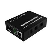 Lanview LVN-MED-SFP+-10GB-X network media converter Multi-mode Black image