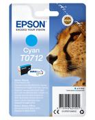 Epson C13T07124012/T0712 Ink cartridge cyan, 345 pages ISO/IEC 19752 5,5ml for Epson Stylus BX 310/600/D 120/D 78/S 20 image
