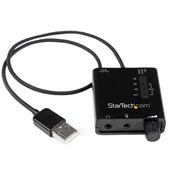 StarTech.com USB Stereo Audio Adapter External Sound Card with SPDIF Digital Audio and Stereo Mic image