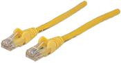 Intellinet Network Patch Cable, Cat6, 1.5m, Yellow, CCA, U/UTP, PVC, RJ45, Gold Plated Contacts, Snagless, Booted, Lifetime Warranty image