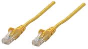 Intellinet Network Patch Cable, Cat6, 0.25m, Yellow, Copper, S/FTP, LSOH / LSZH, PVC, RJ45, Gold Plated Contacts, Snagless, Booted, Lifetime Warranty image