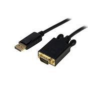 StarTech.com 6ft (1.8m) DisplayPort to VGA Cable - Active DisplayPort to VGA Adapter Cable - 1080p Video - DP to VGA Monitor Cable - DP 1.2 to VGA Converter - Latching DP Connector image