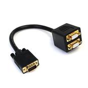 StarTech.com 1 ft VGA to 2x VGA Video Splitter Cable – M/F image