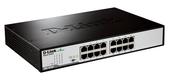 D-Link DGS-1016D/E network switch Unmanaged Black, Metallic image