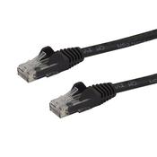 StarTech.com 15m CAT6 Ethernet Cable - Black CAT 6 Gigabit Ethernet Wire -250MHz 100W PoE RJ45 UTP Network/Patch Cord Snagless w/Strain Relief Individually Tested image