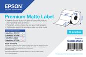 Epson C33S045534 Continous label roll die-cut 76mm x 51mm 650 label Pack=1 for Epson TM-C 3400/3500 image