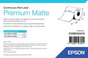 Epson C33S045418 Continous label roll matt Premium 76mm x 35m Pack=1 for Epson TM-C 3500 image